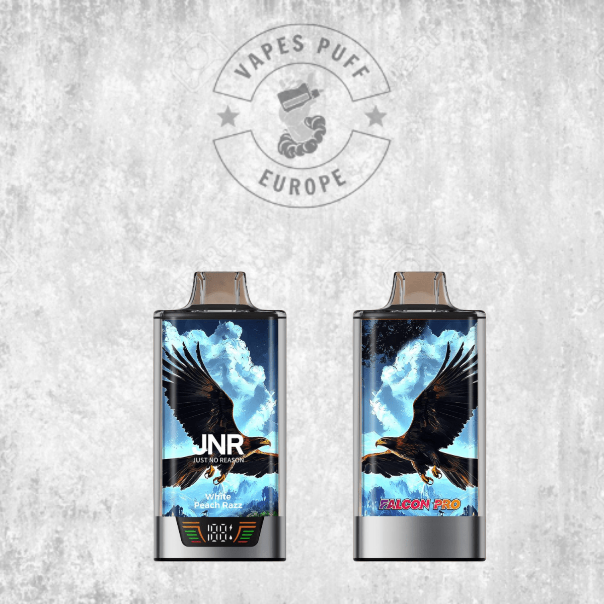 Puff JNR Falcon Pro 28K White Peach Razz Cigarette électronique jetable VapesPuffEurope