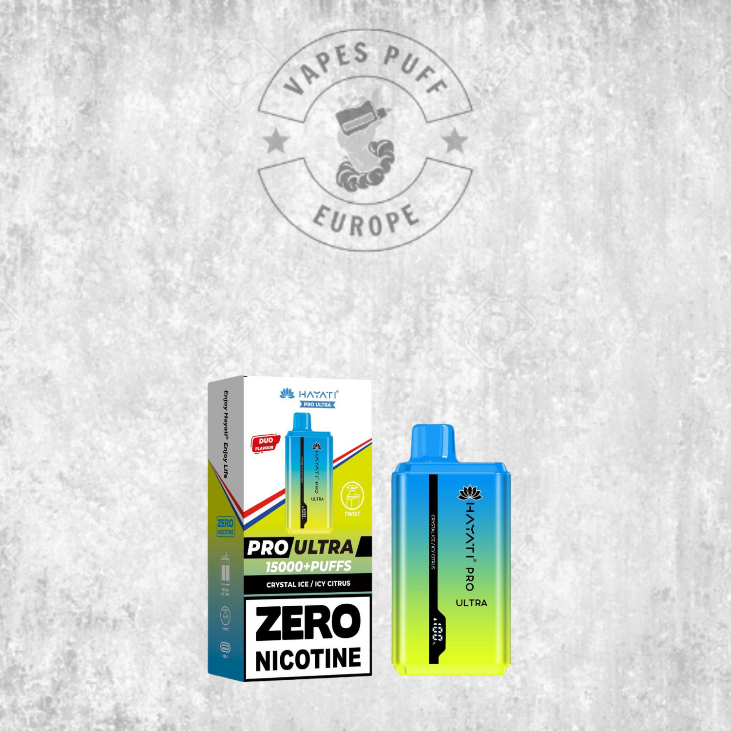 Hayati Pro Ultra 15K - Puff Jetable / Vape Disposable - 0% nicotine