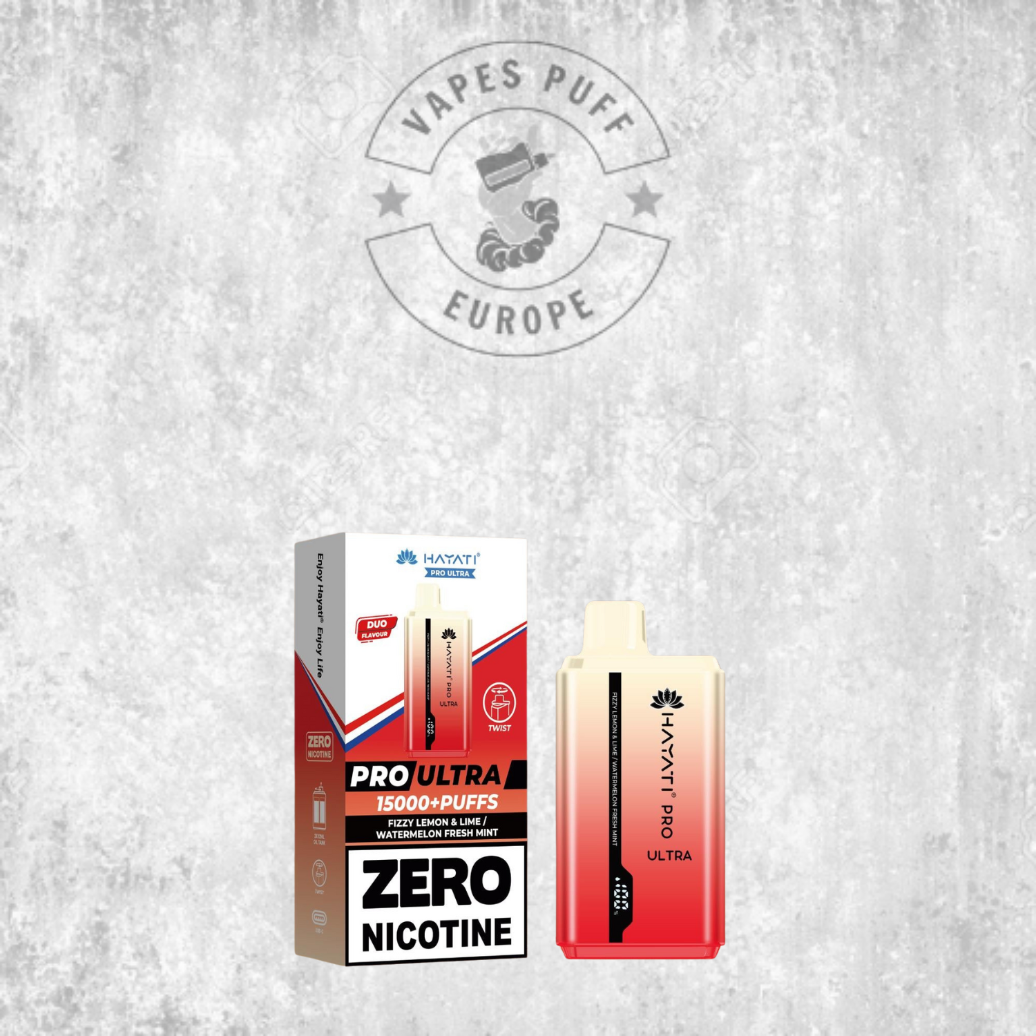 Hayati Pro Ultra 15K - Puff Jetable / Vape Disposable - 0% nicotine