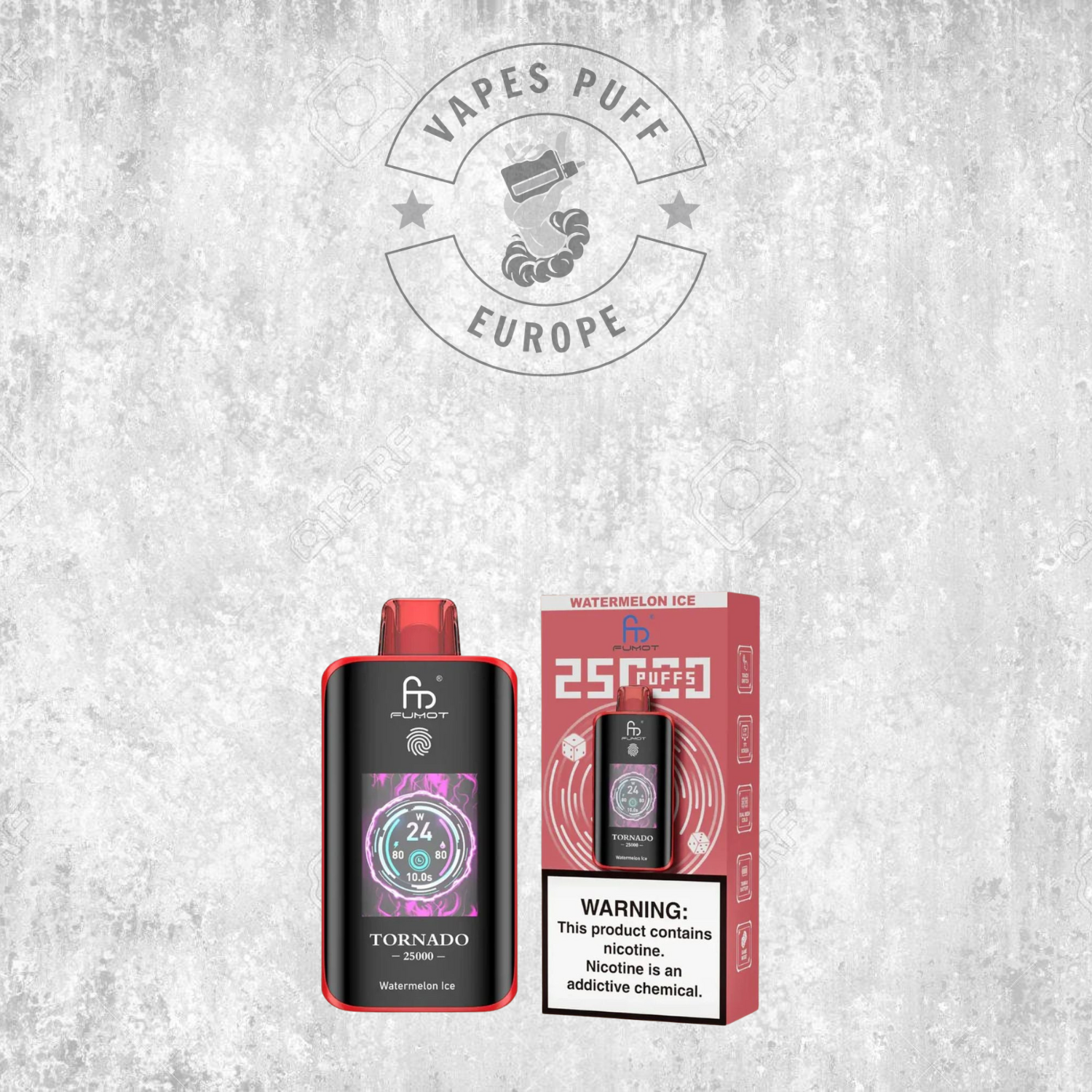 Fumot - Tornado 25K - Puff Jetable / Vape Disposable 2% Nicotine