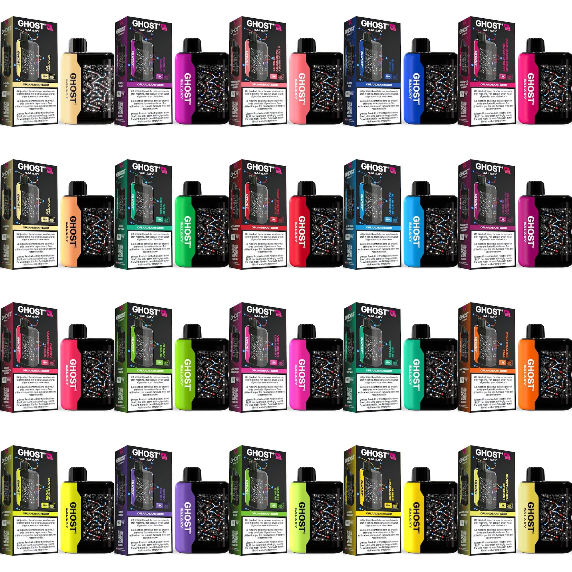 Ghost Galaxy - Vape desechable - 2 % de nicotina - 25K Puffs