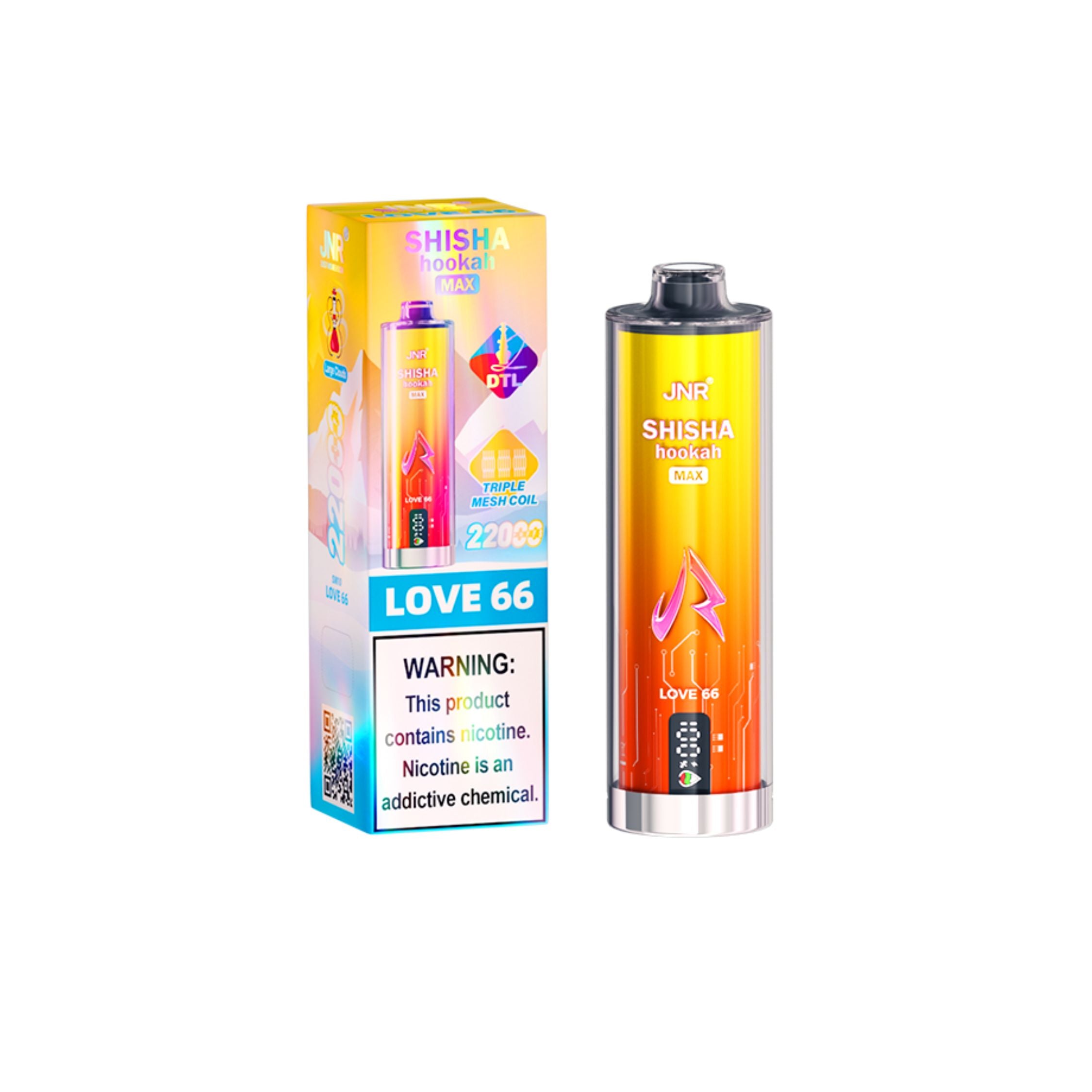 JNR - Shisha Hookah Max - Wegwerp Vape - 2% Nicotine - 22K