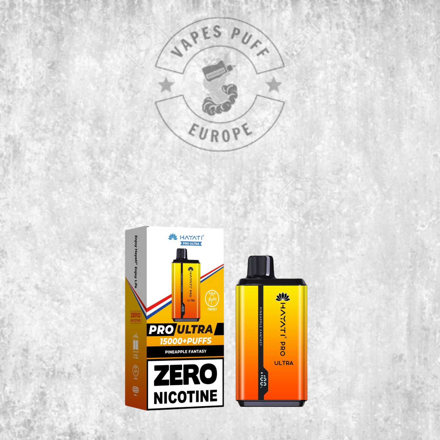 Hayati Pro Ultra 15K - Puff Jetable / Vape Disposable - 0% nicotine