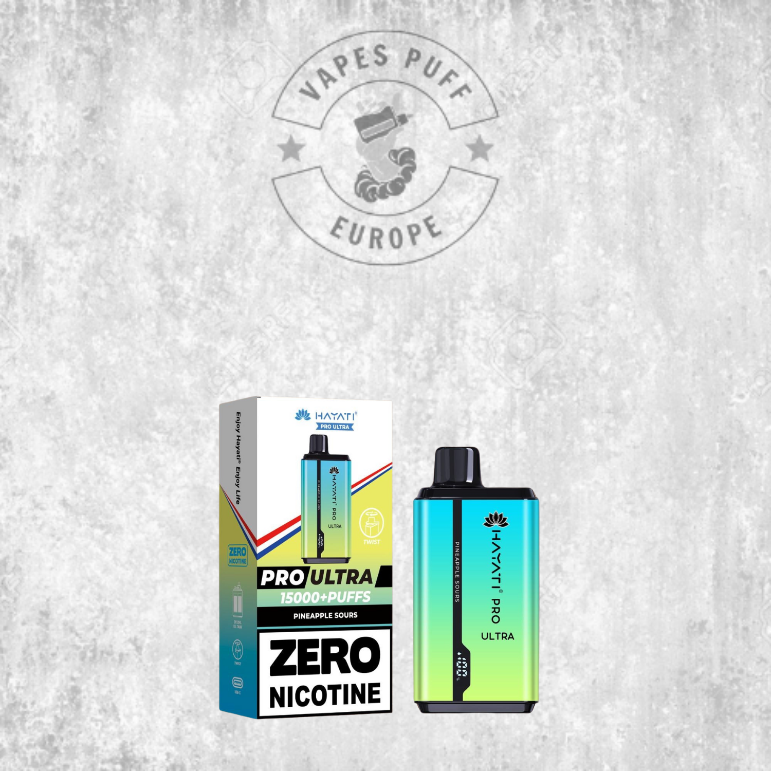 Hayati Pro Ultra 15K - Puff Jetable / Vape Disposable - 0% nicotine