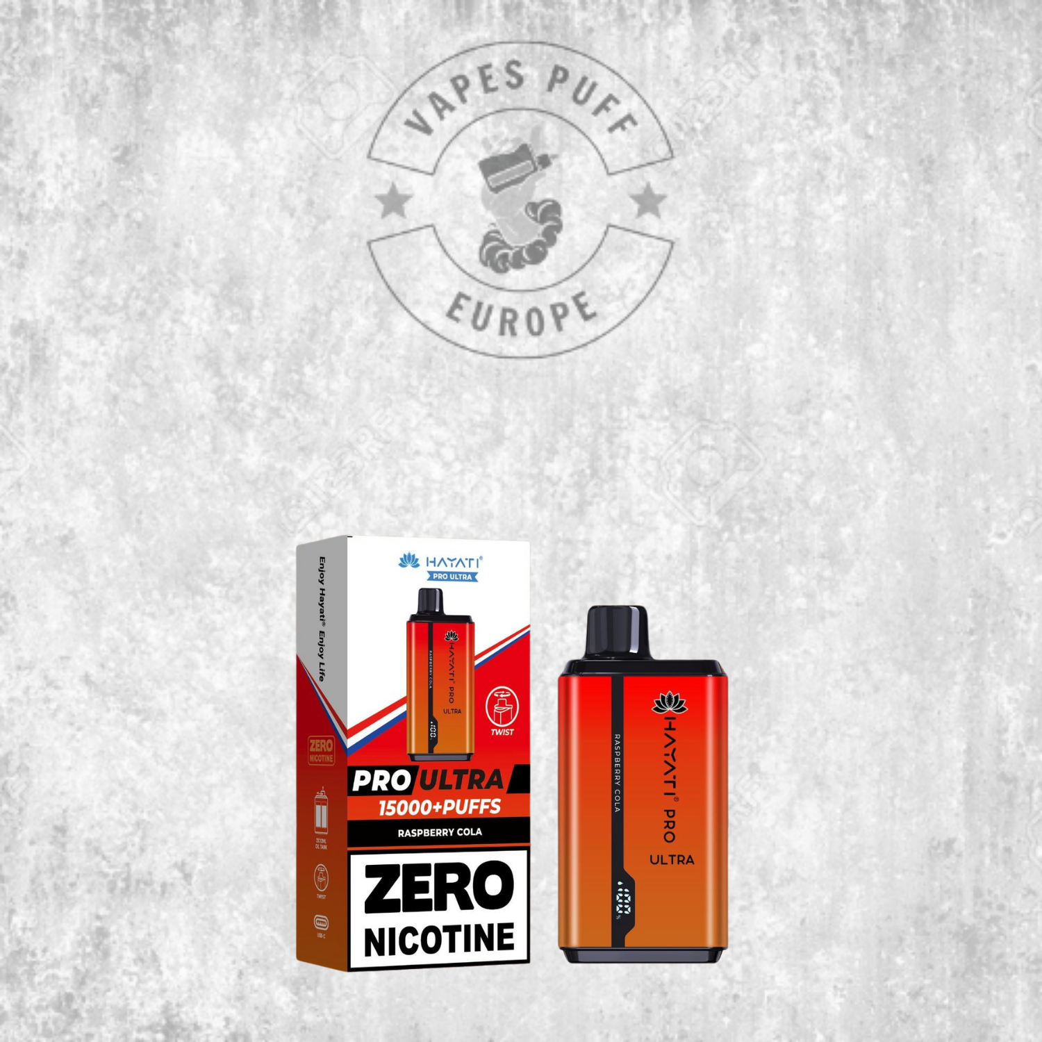 Hayati Pro Ultra 15K - Puff Jetable / Vape Disposable - 0% nicotine