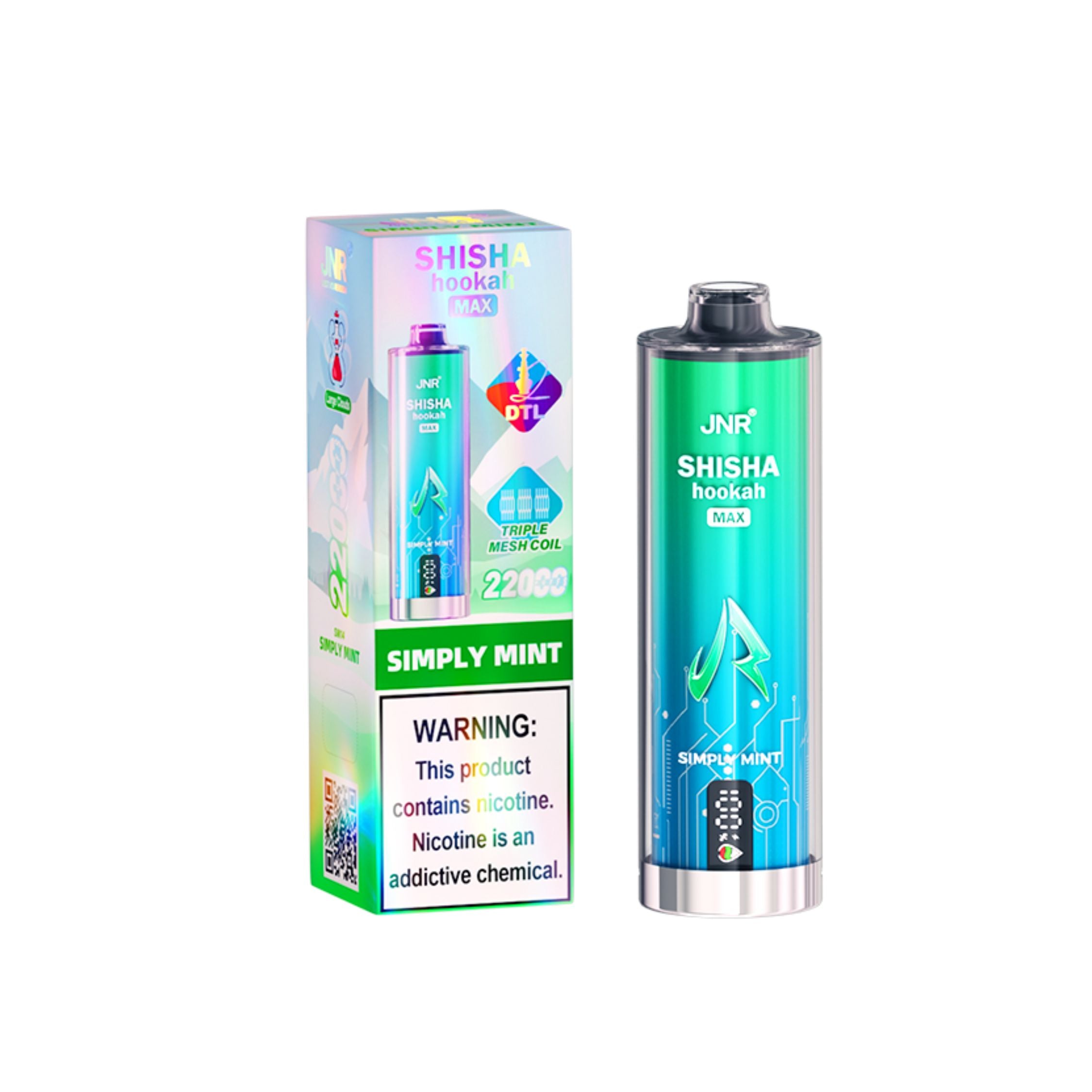JNR - Shisha Hookah Max - Wegwerp Vape - 2% Nicotine - 22K