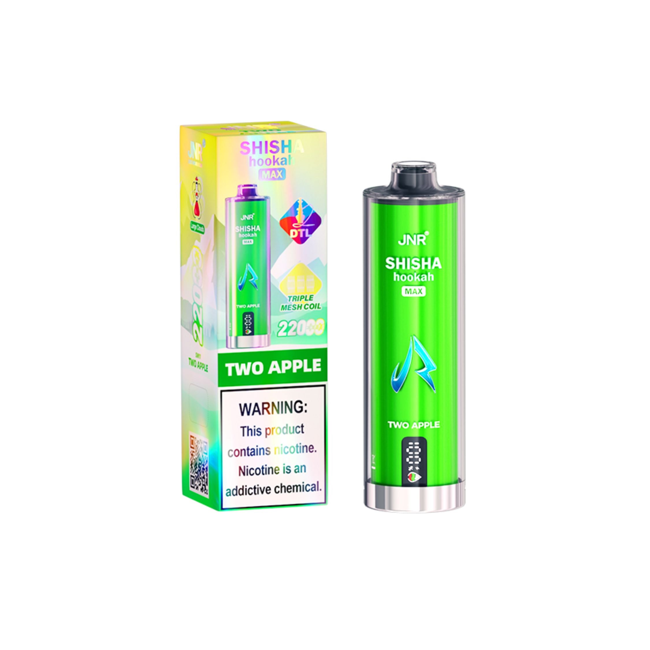 JNR - Shisha Hookah Max - Wegwerp Vape - 2% Nicotine - 22K