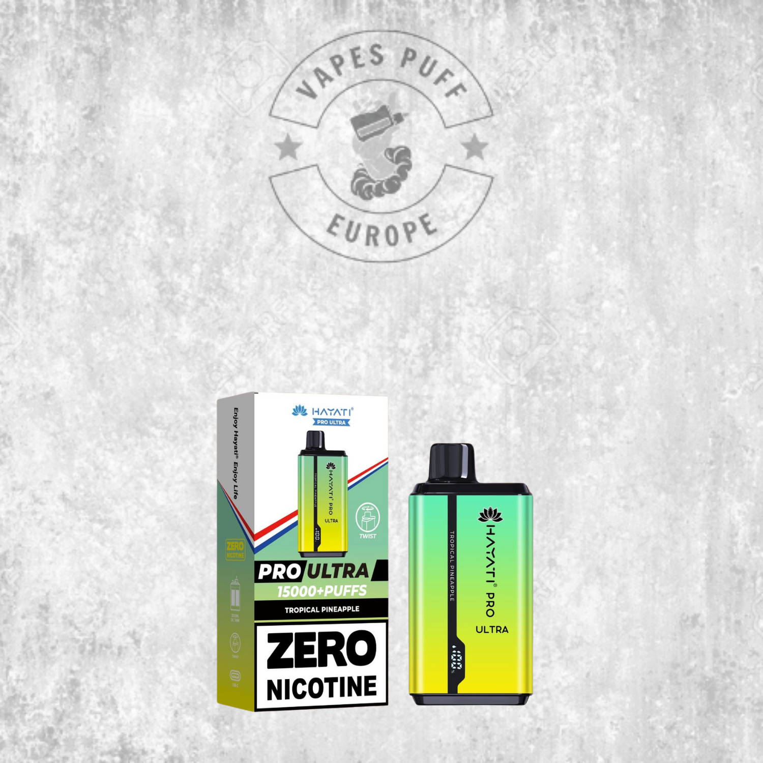 Hayati Pro Ultra 15K - Puff Jetable / Vape Disposable - 0% nicotine