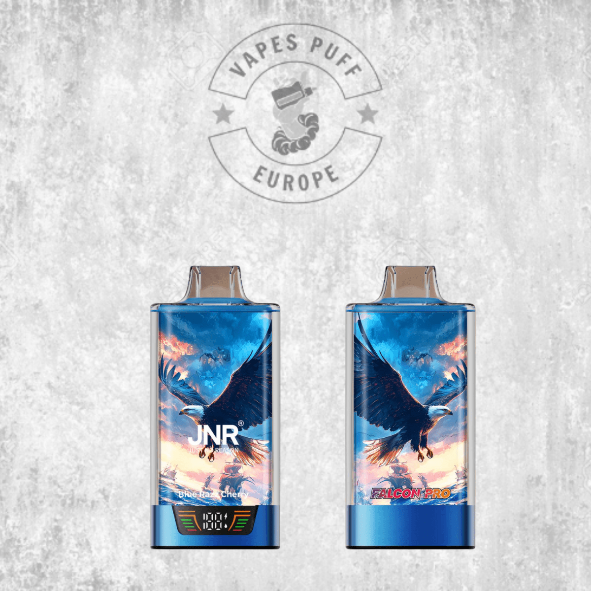Puff JNR Falcon Pro 28K Blue Razz Cherry Cigarette électronique jetable VapesPuffEurope