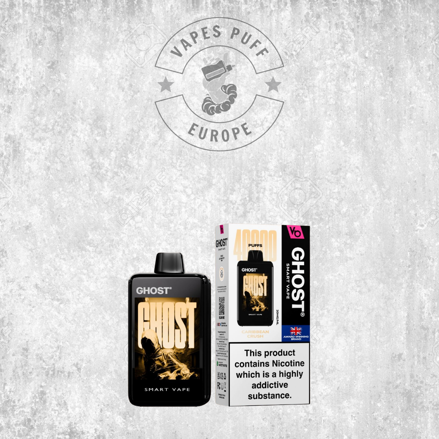 Ghost Smart Vape 40K - Puff Jetable / Vape Disposable 2% Nicotine