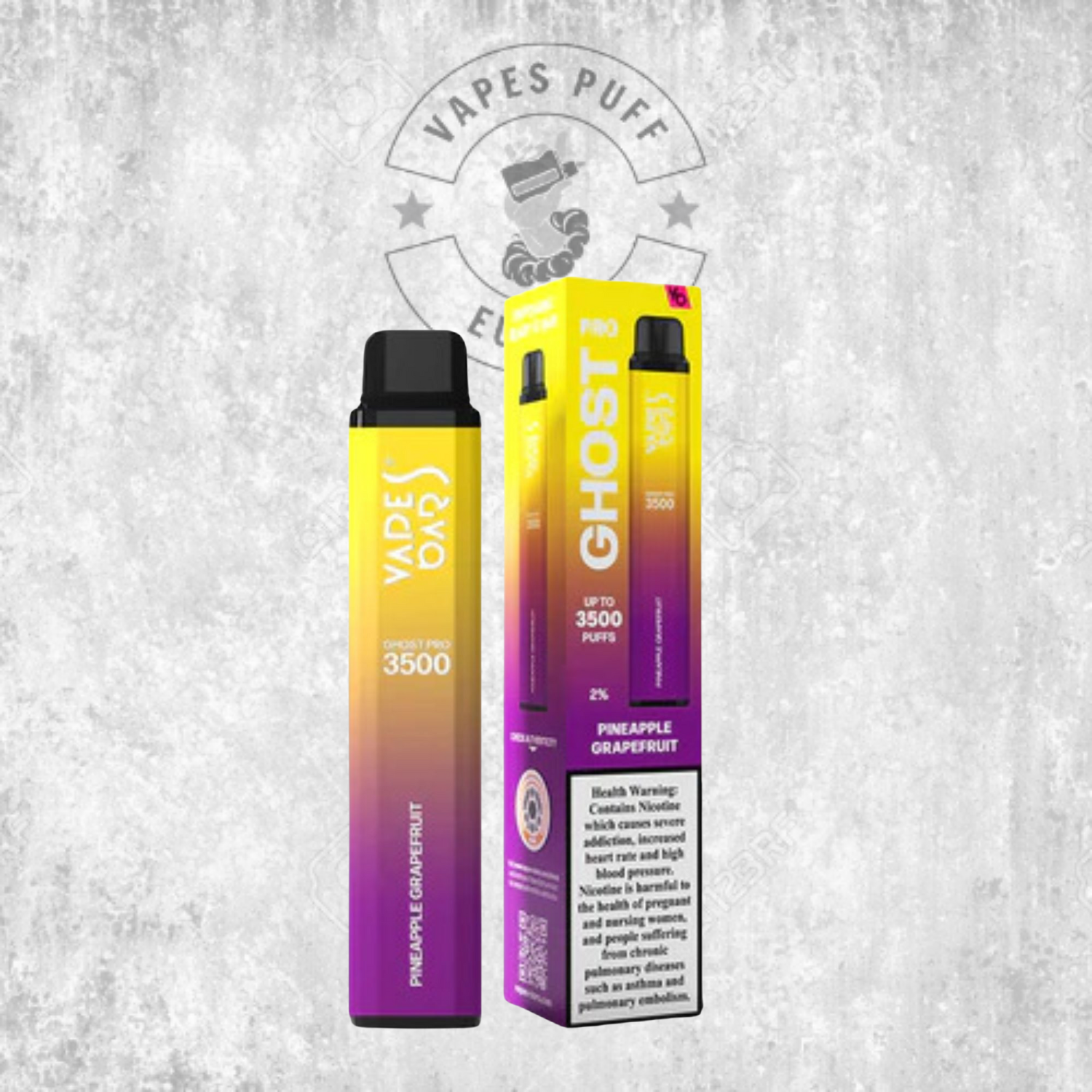 Ghost® Pro 3500 - Puff Jetable / Vape Disposable 2% Nicotine