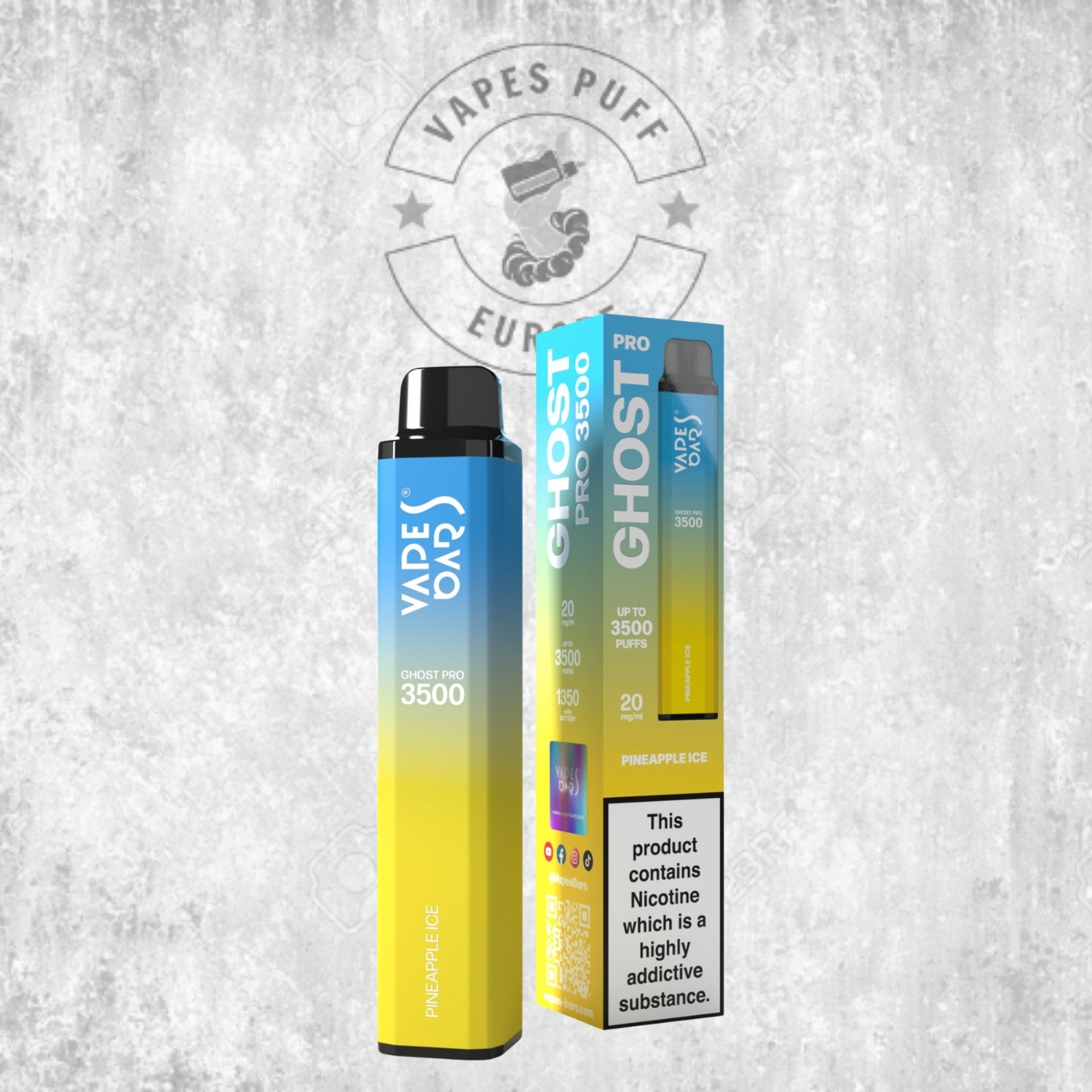 Ghost® Pro 3500 - Puff Jetable / Vape Disposable 2% Nicotine