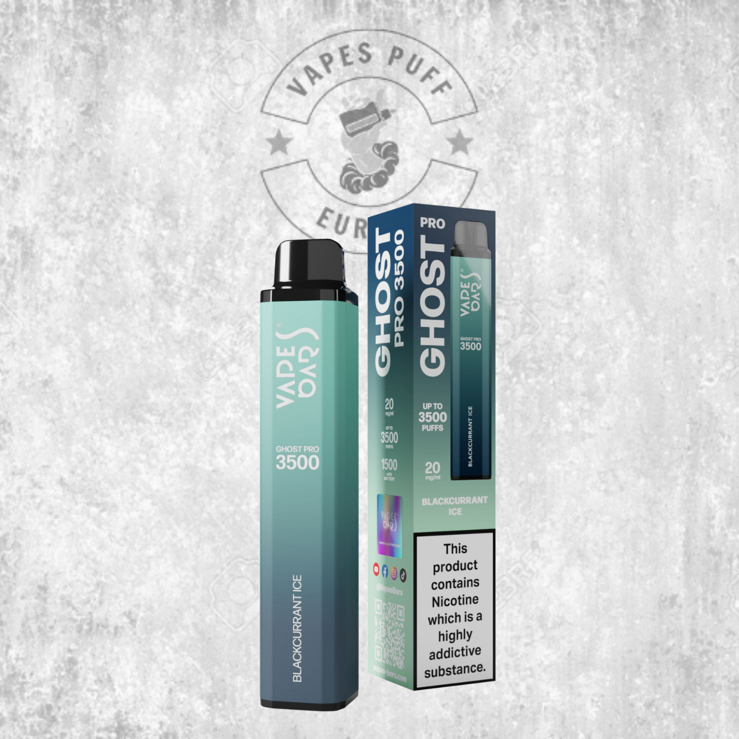 Ghost® Pro 3500 - Puff Jetable / Vape Disposable 2% Nicotine