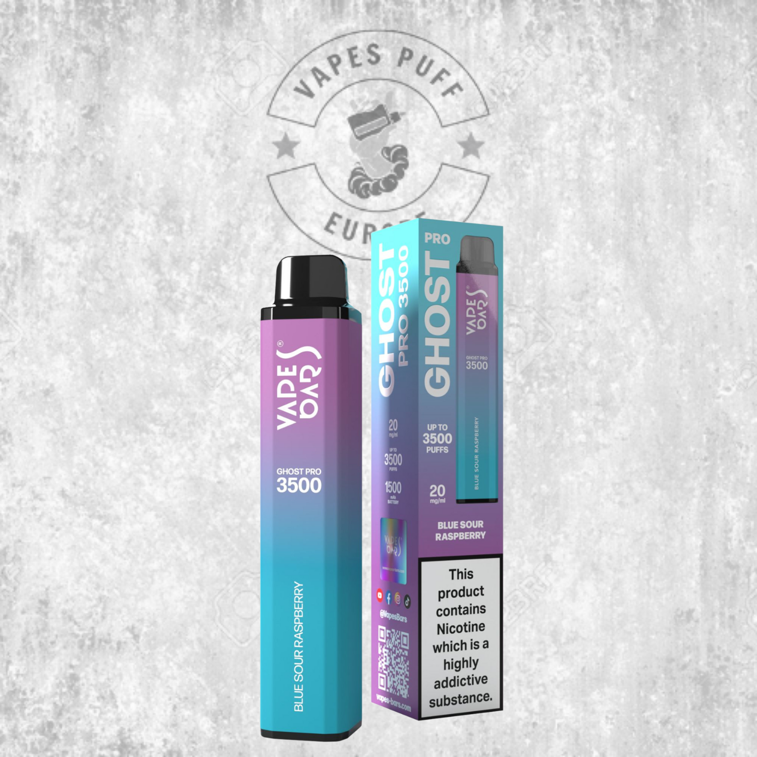 Ghost® Pro 3500 - Puff Jetable / Vape Disposable 2% Nicotine