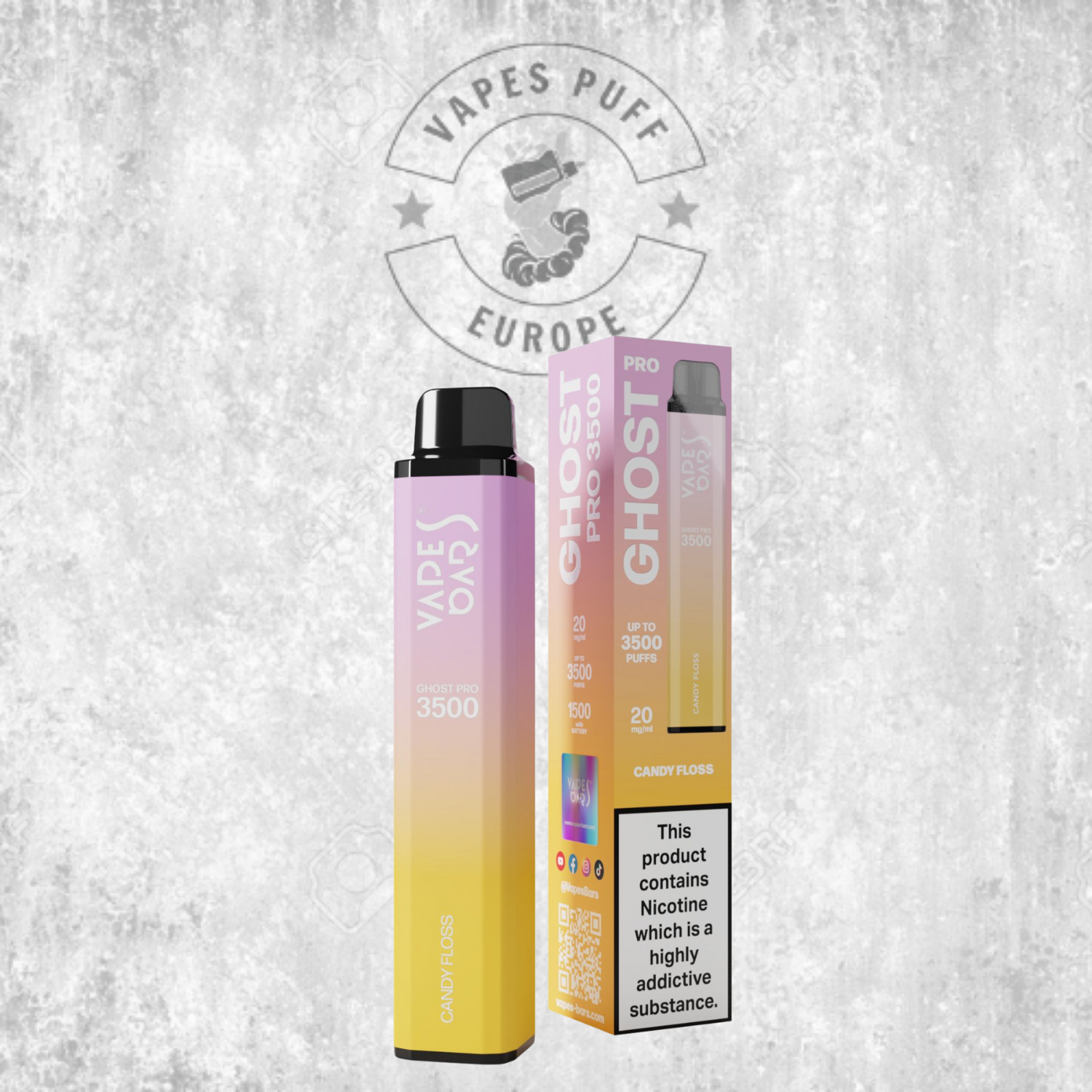 Ghost® Pro 3500 - Puff Jetable / Vape Disposable 2% Nicotine