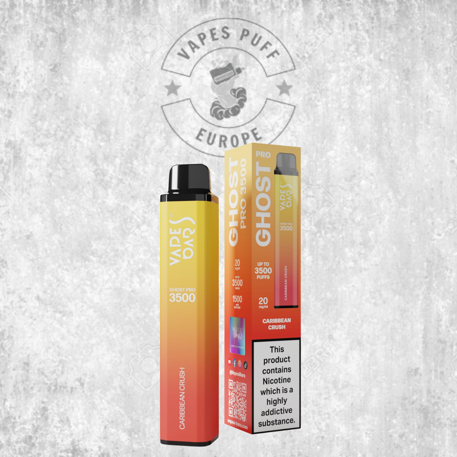 Ghost® Pro 3500 - Puff Jetable / Vape Disposable 2% Nicotine