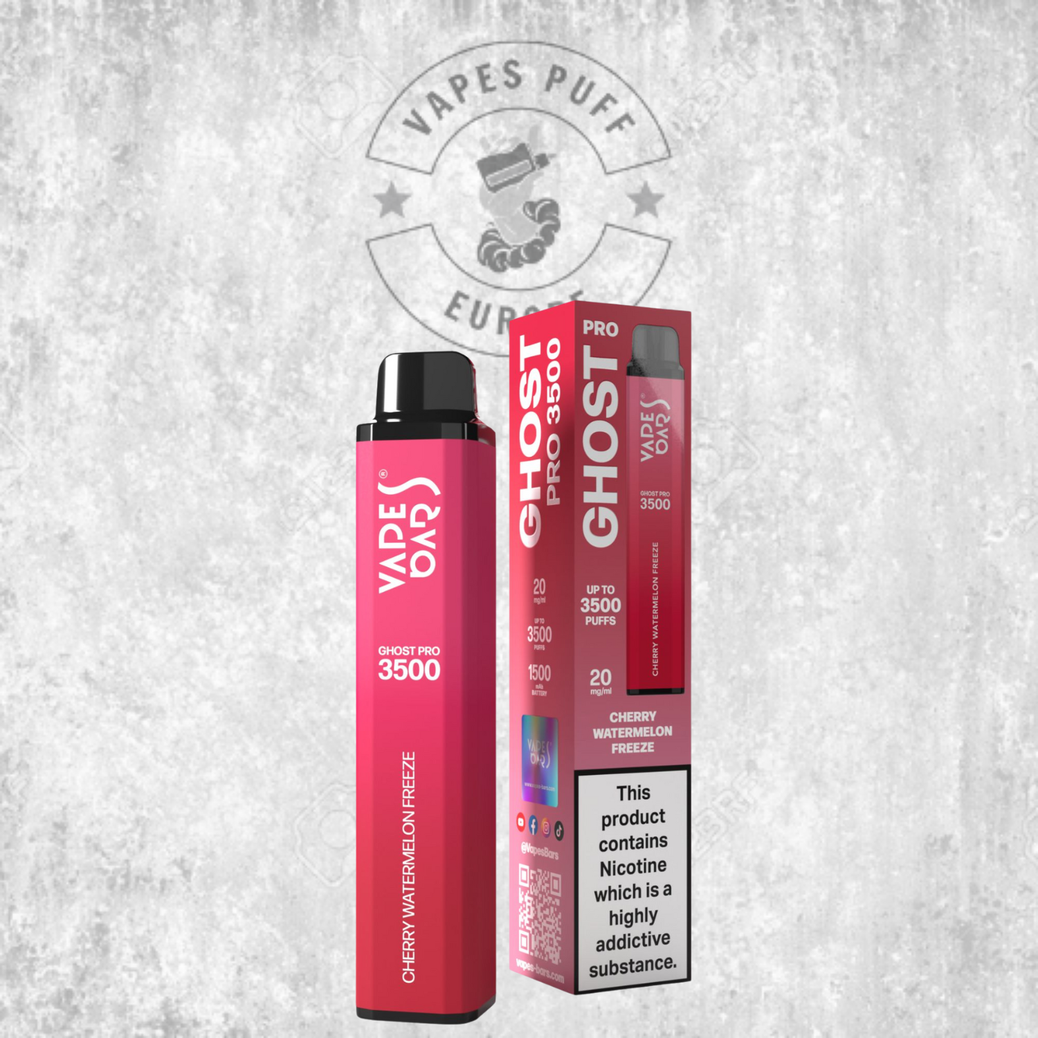 Ghost® Pro 3500 - Puff Jetable / Vape Disposable 2% Nicotine