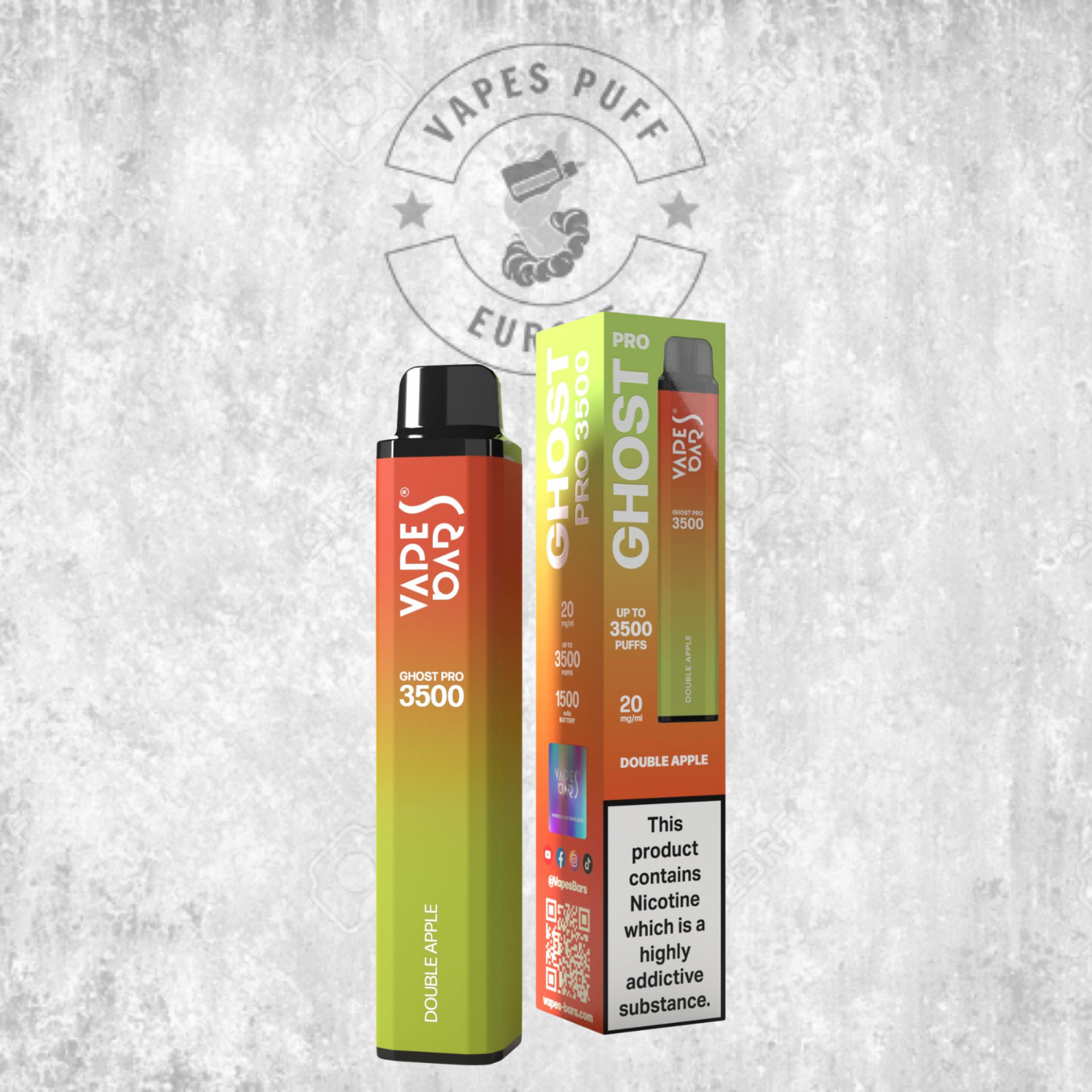 Ghost® Pro 3500 - Puff Jetable / Vape Disposable 2% Nicotine