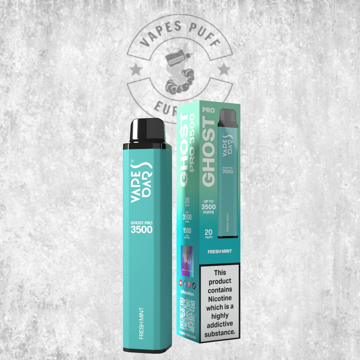 Ghost® Pro 3500 - Puff Jetable / Vape Disposable 2% Nicotine