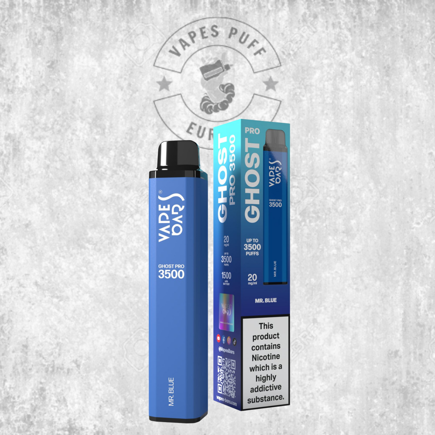 Ghost® Pro 3500 - Puff Jetable / Vape Disposable 2% Nicotine