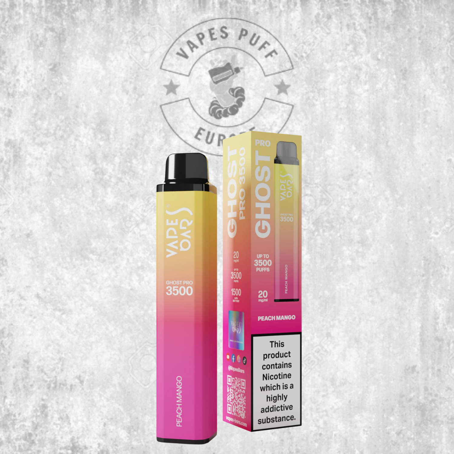 Ghost® Pro 3500 - Puff Jetable / Vape Disposable 2% Nicotine