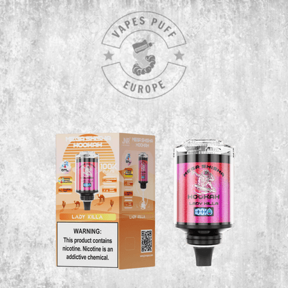 Puff JNR Mega Shisha Hookah 100K Lady Killa Cigarette électronique jetable VapesPuffEurope
