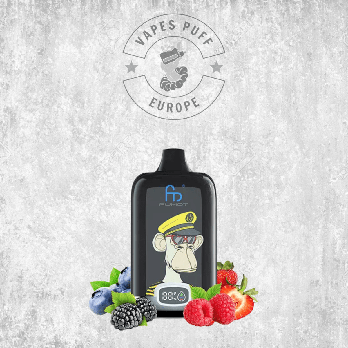 Puff Fumot Digital Box 12K Mixed Berries Cigarette électronique jetable VapesPuffEurope