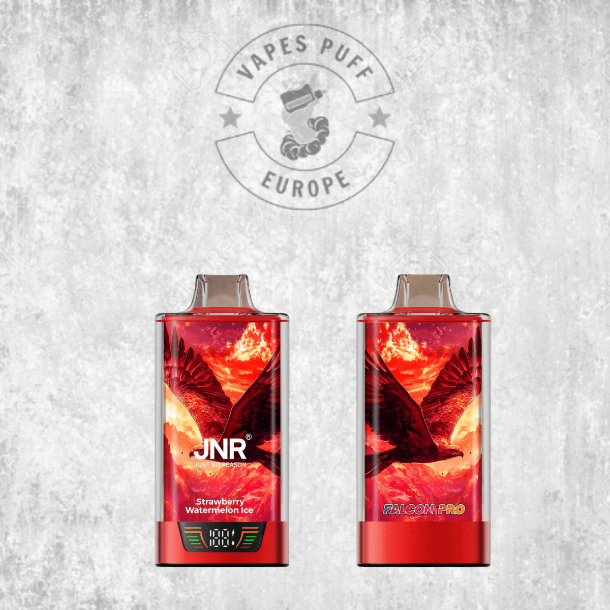 Puff JNR Falcon Pro 28K Strawberry Watermelon Ice Cigarette électronique jetable VapesPuffEurope