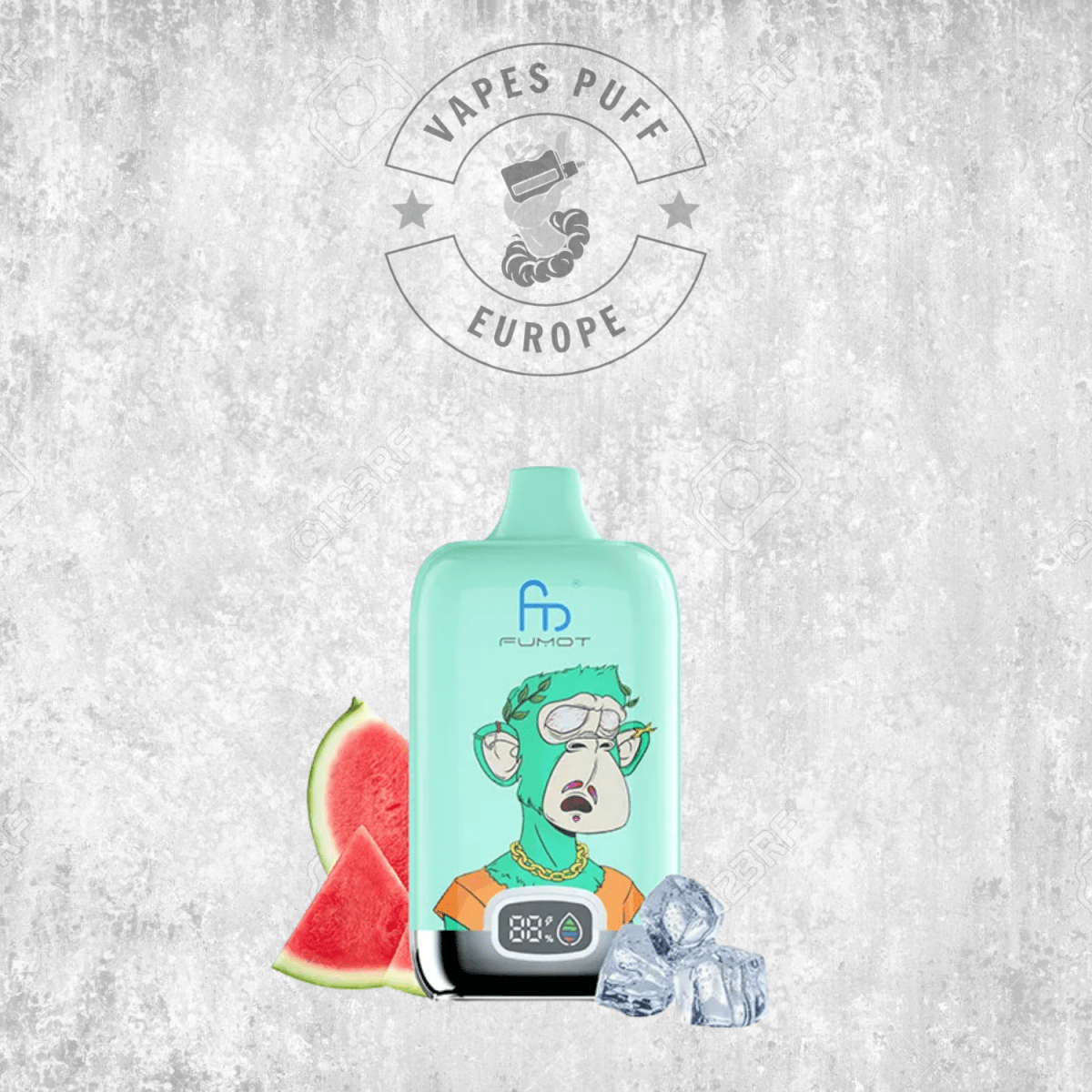 Puff Fumot Digital Box 12K Watermelon Ice Cigarette électronique jetable VapesPuffEurope