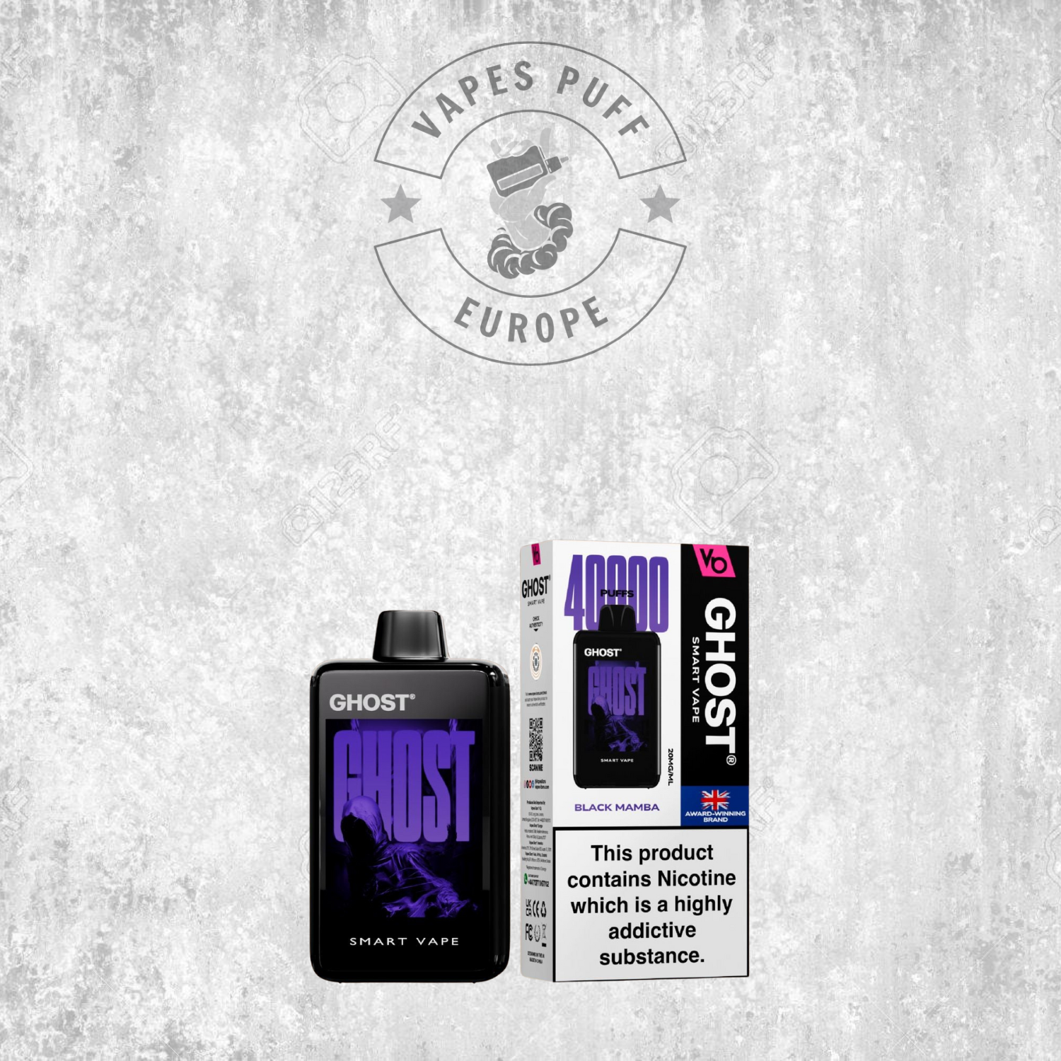 Ghost Smart Vape 40K - Puff Jetable / Vape Disposable 2% Nicotine