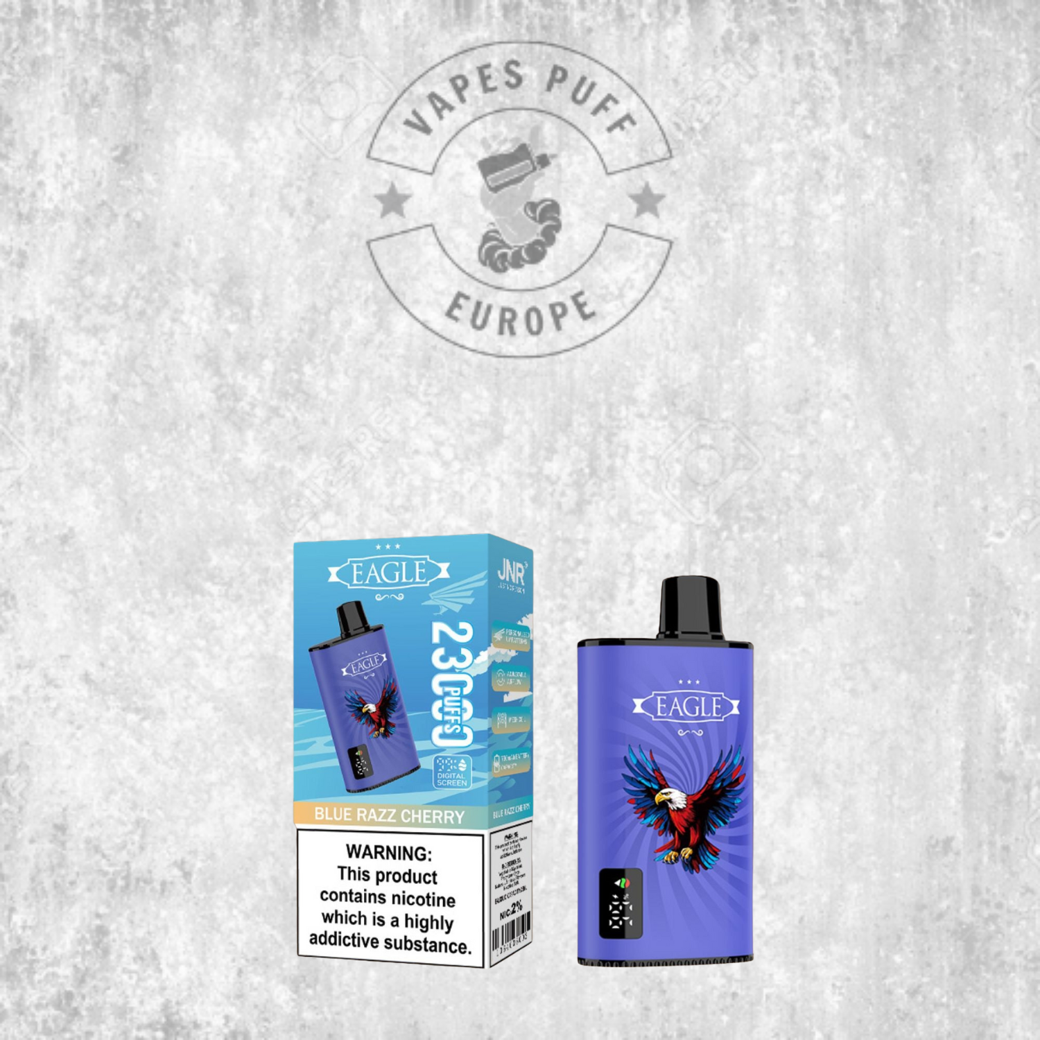 JNR - Eagle - 23000 Bouffées - 2% de nicotine - Puff Jetable / Vape Disposable