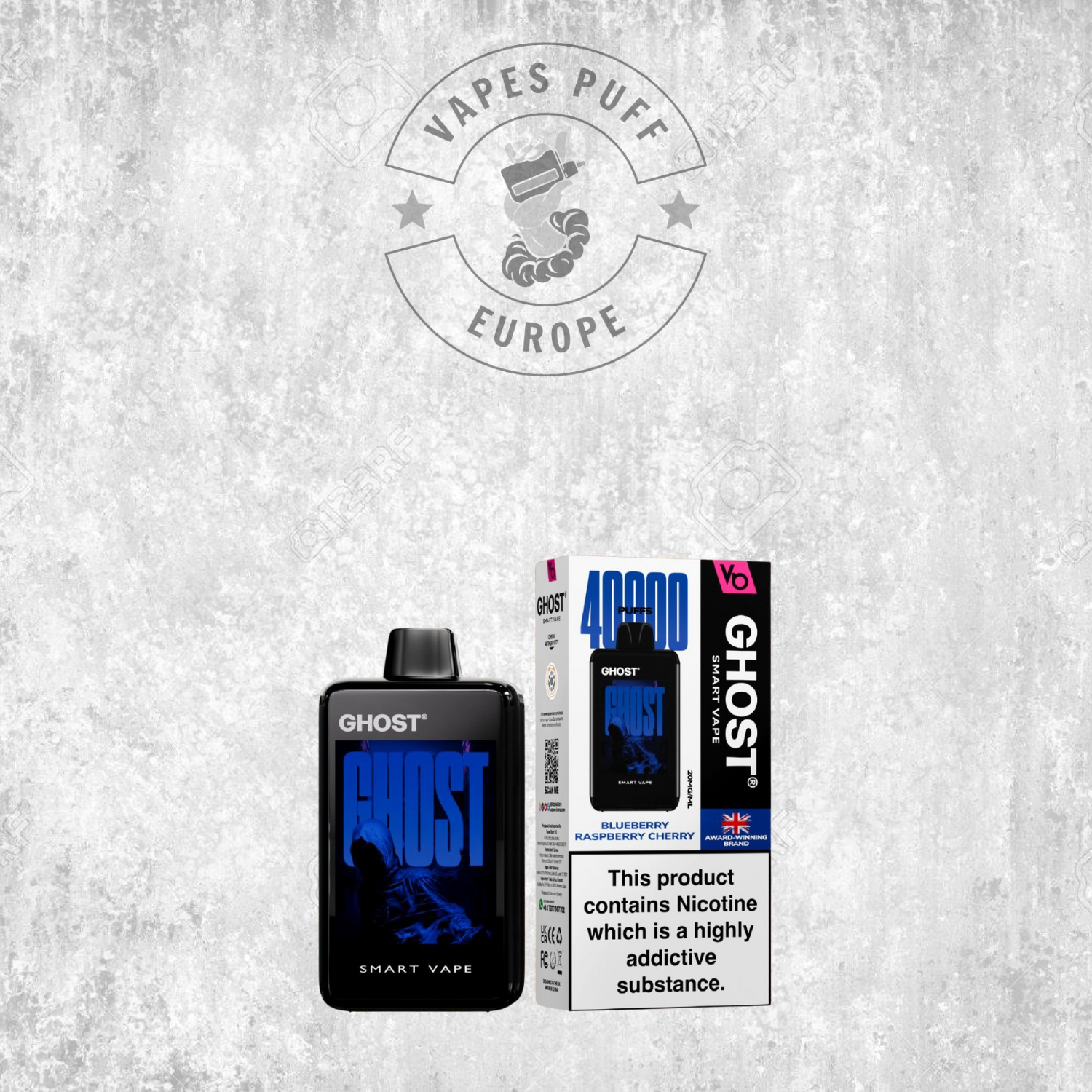 Ghost Smart Vape 40K - Puff Jetable / Vape Disposable 2% Nicotine