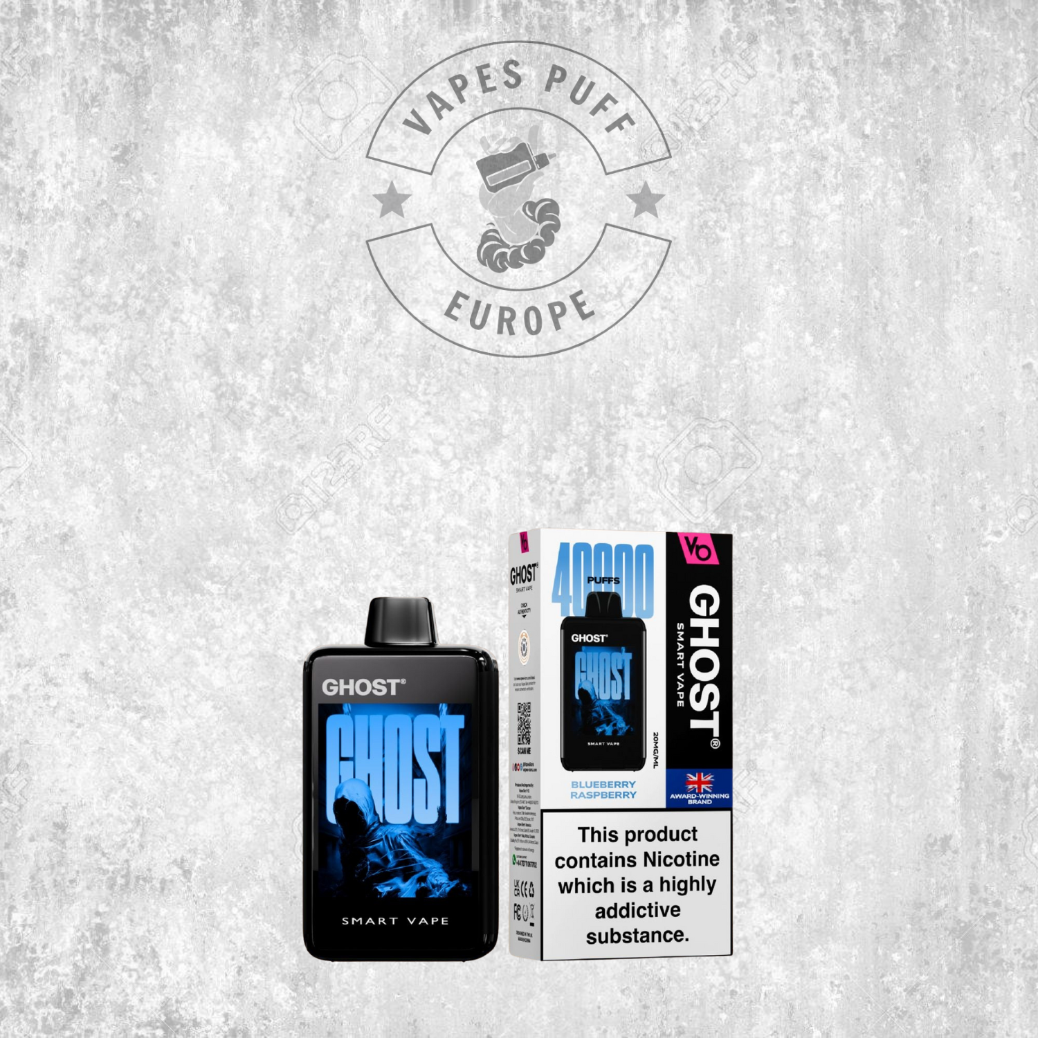 Ghost Smart Vape 40K - Puff Jetable / Vape Disposable 2% Nicotine