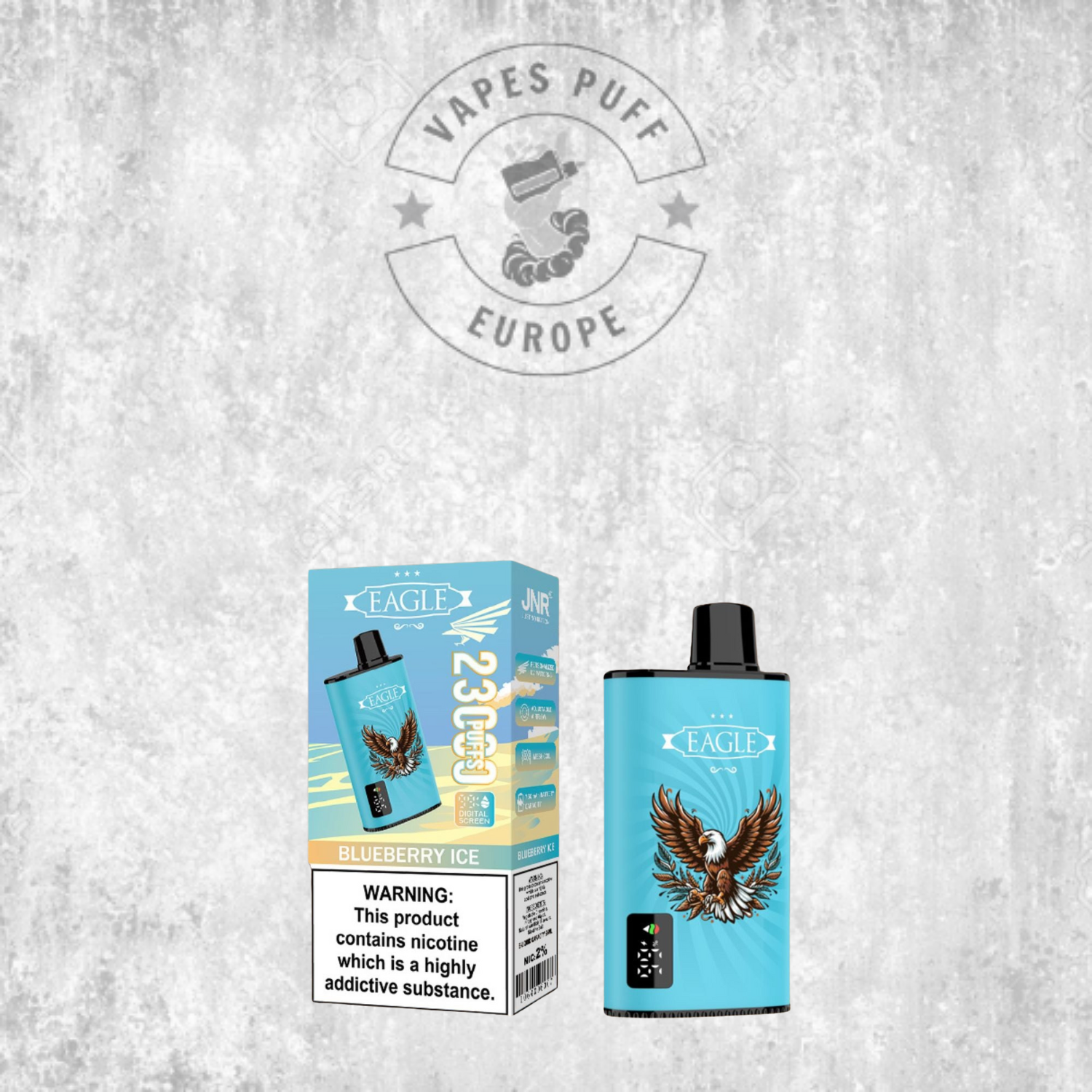 JNR - Eagle - 23000 Bouffées - 2% de nicotine - Puff Jetable / Vape Disposable