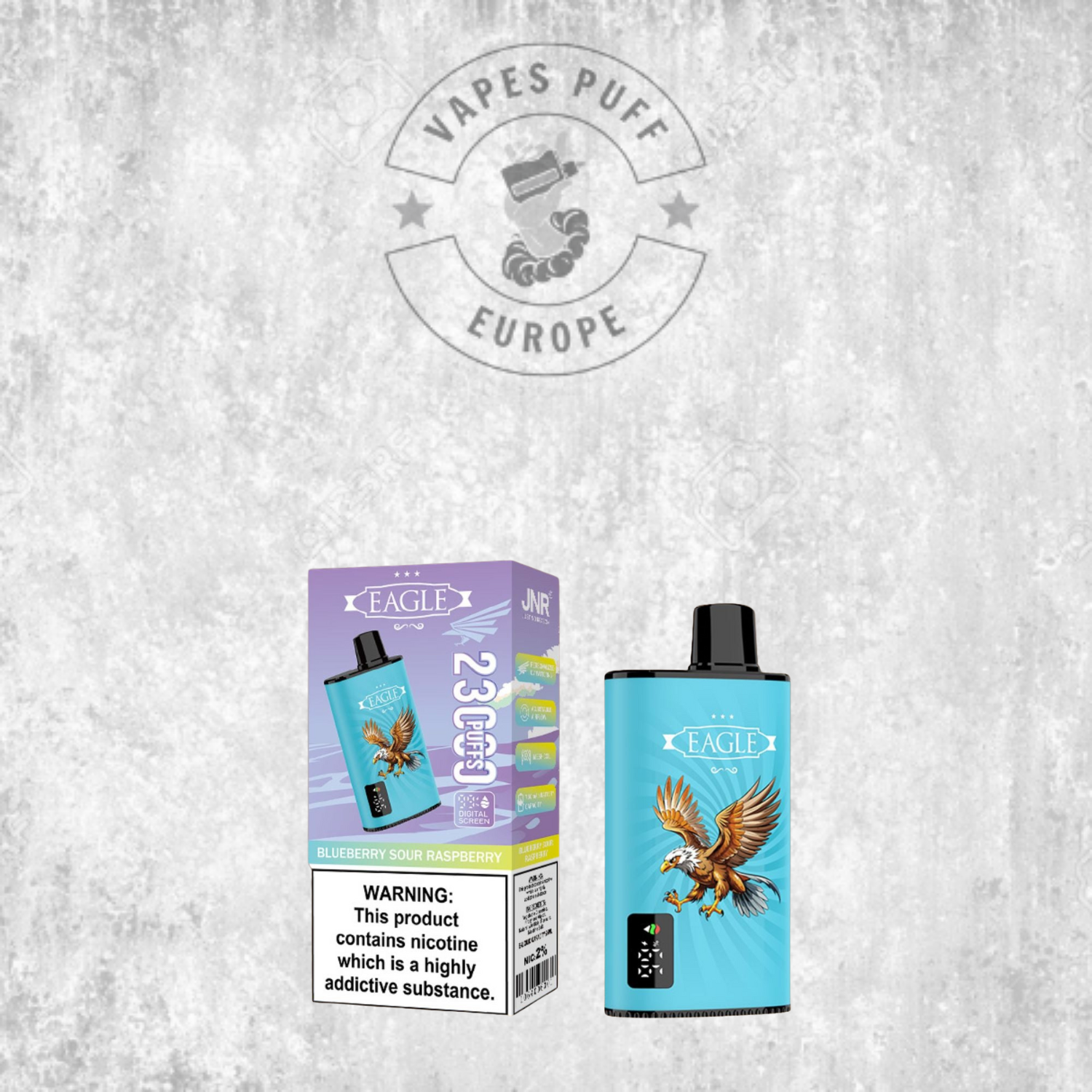 JNR - Eagle - 23000 Bouffées - 2% de nicotine - Puff Jetable / Vape Disposable