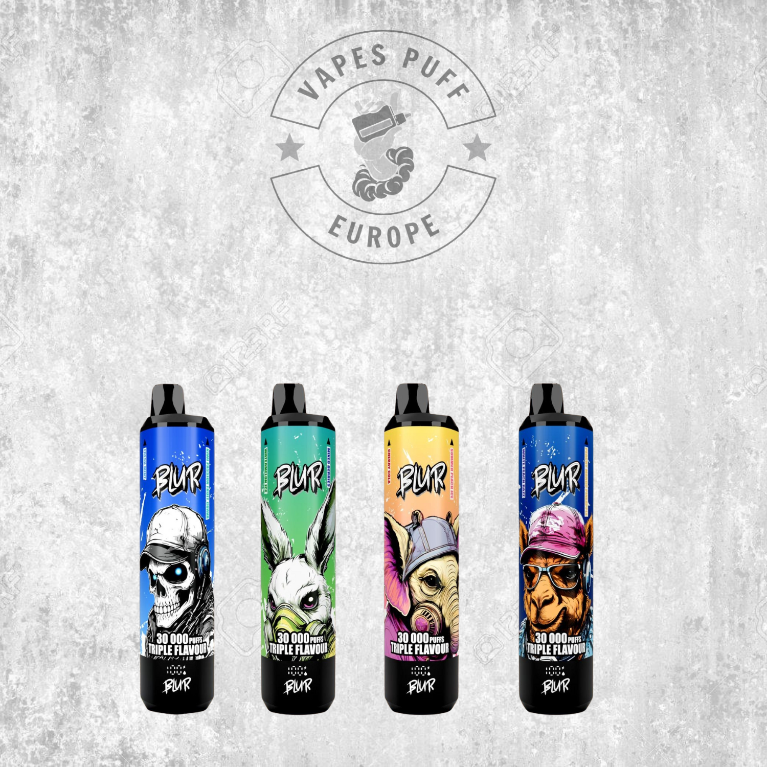 Blur 30000 - Puff Jetable / Vape Disposable 2% Nicotine - Triple Saveurs