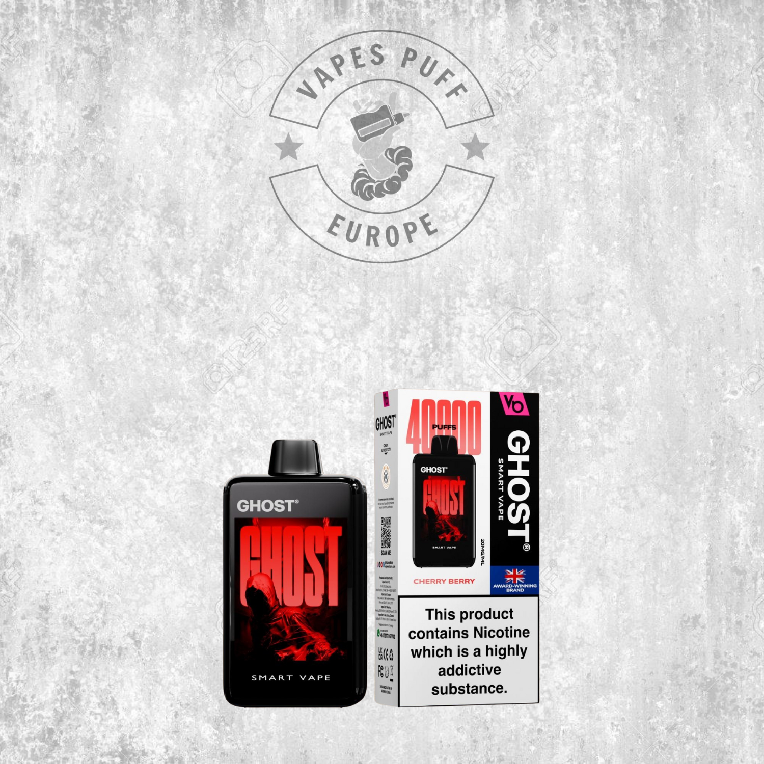 Ghost Smart Vape 40K - Puff Jetable / Vape Disposable 2% Nicotine