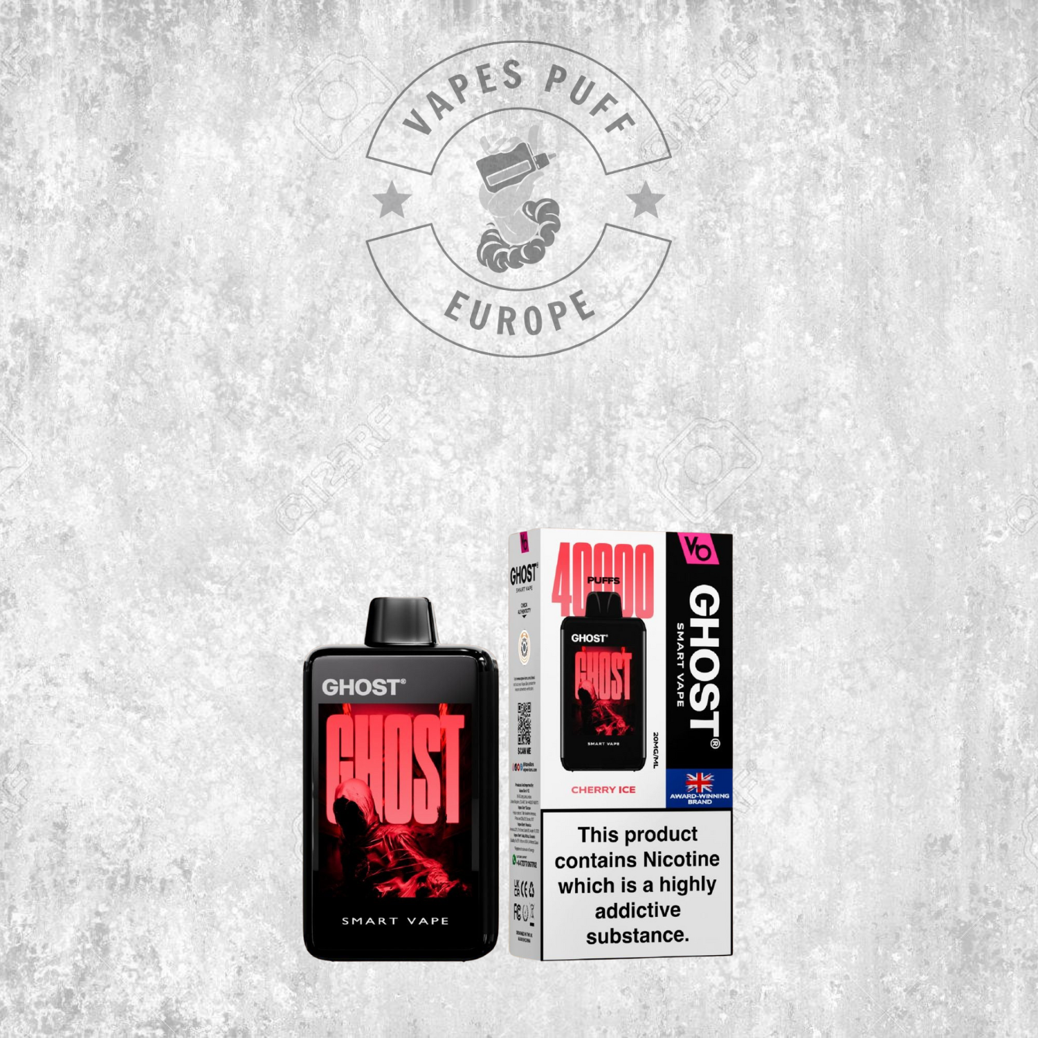 Ghost Smart Vape 40K - Puff Jetable / Vape Disposable 2% Nicotine