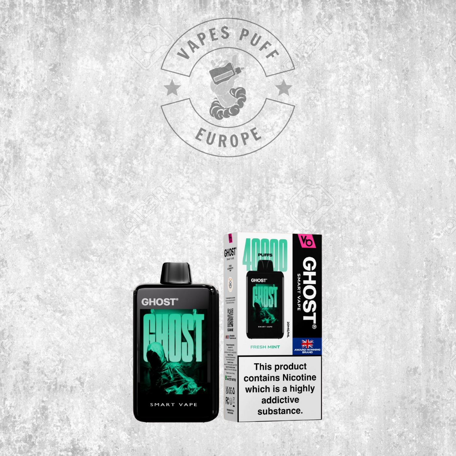 Ghost Smart Vape 40K - Puff Jetable / Vape Disposable 2% Nicotine