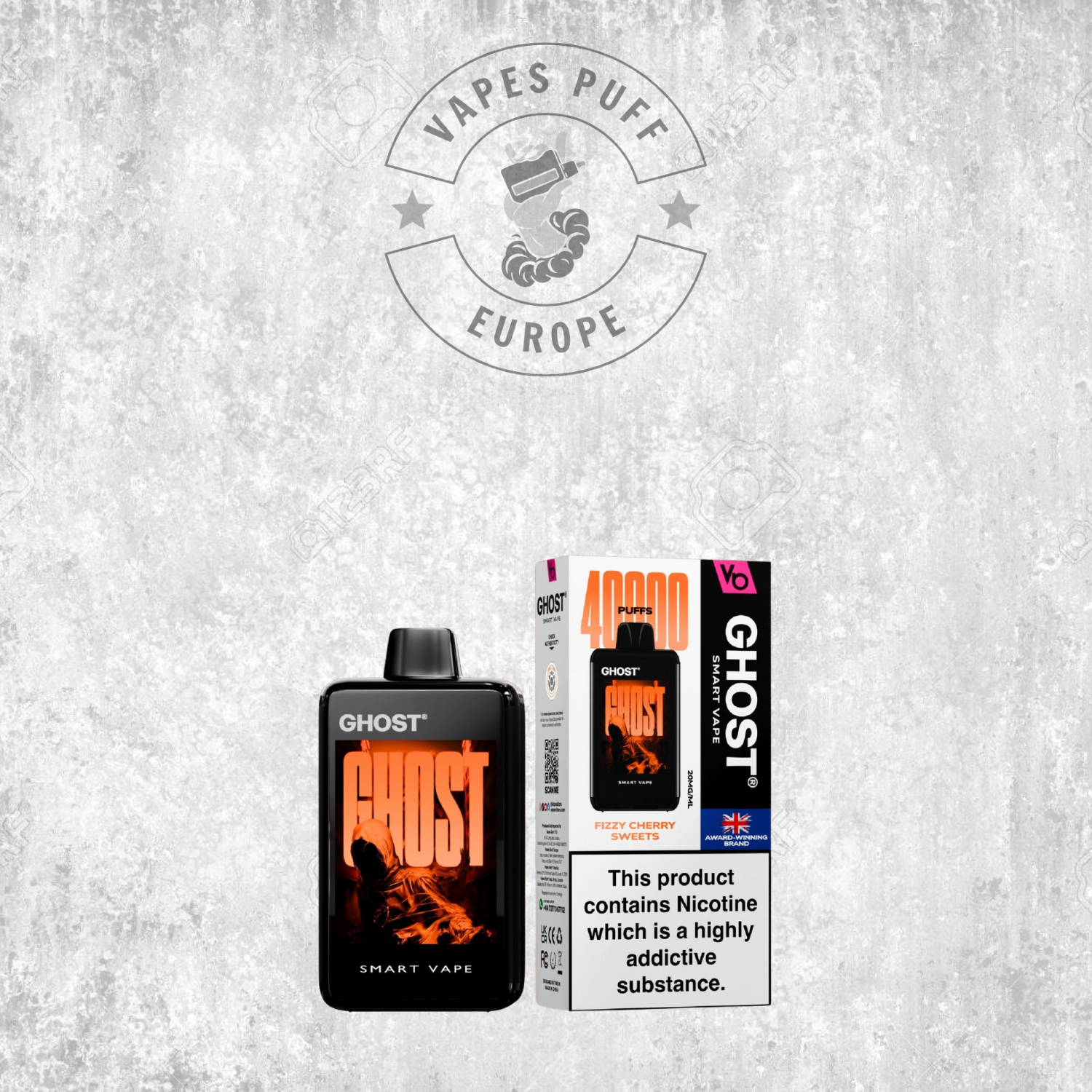Ghost Smart Vape 40K - Puff Jetable / Vape Disposable 2% Nicotine