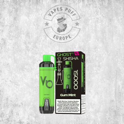 Puff Ghost Shisha 15K Gum Mint Cigarette électronique jetable 