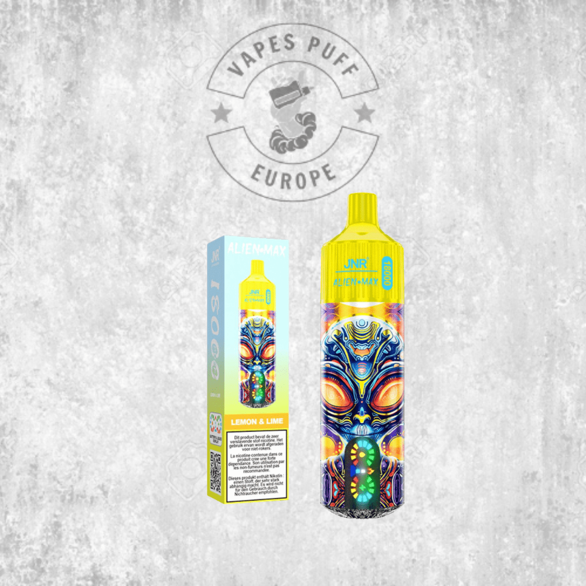 Puff JNR Alien Max 18K Lemon Lime Cigarette électronique jetable VapesPuffEurope