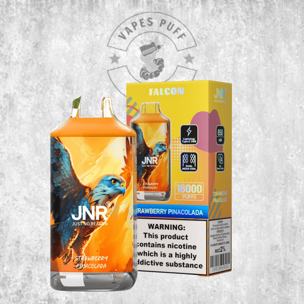 Puff JNR Falcon 16K Blueberry Kiwi Cigarette électronique jetable VapesPuffEurope