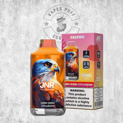 Puff JNR Falcon 16K Hubba Bubba Strawberry Cigarette électronique jetable VapesPuffEurope