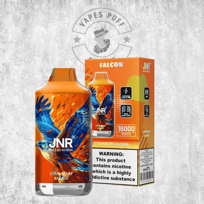 Puff JNR Falcon 16K Strawberry Banana Cigarette électronique jetable VapesPuffEurope