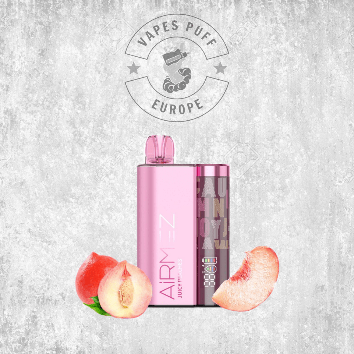Puff AirMez 12K Juicy Peaches Cigarette électronique jetable VapesPuffEurope