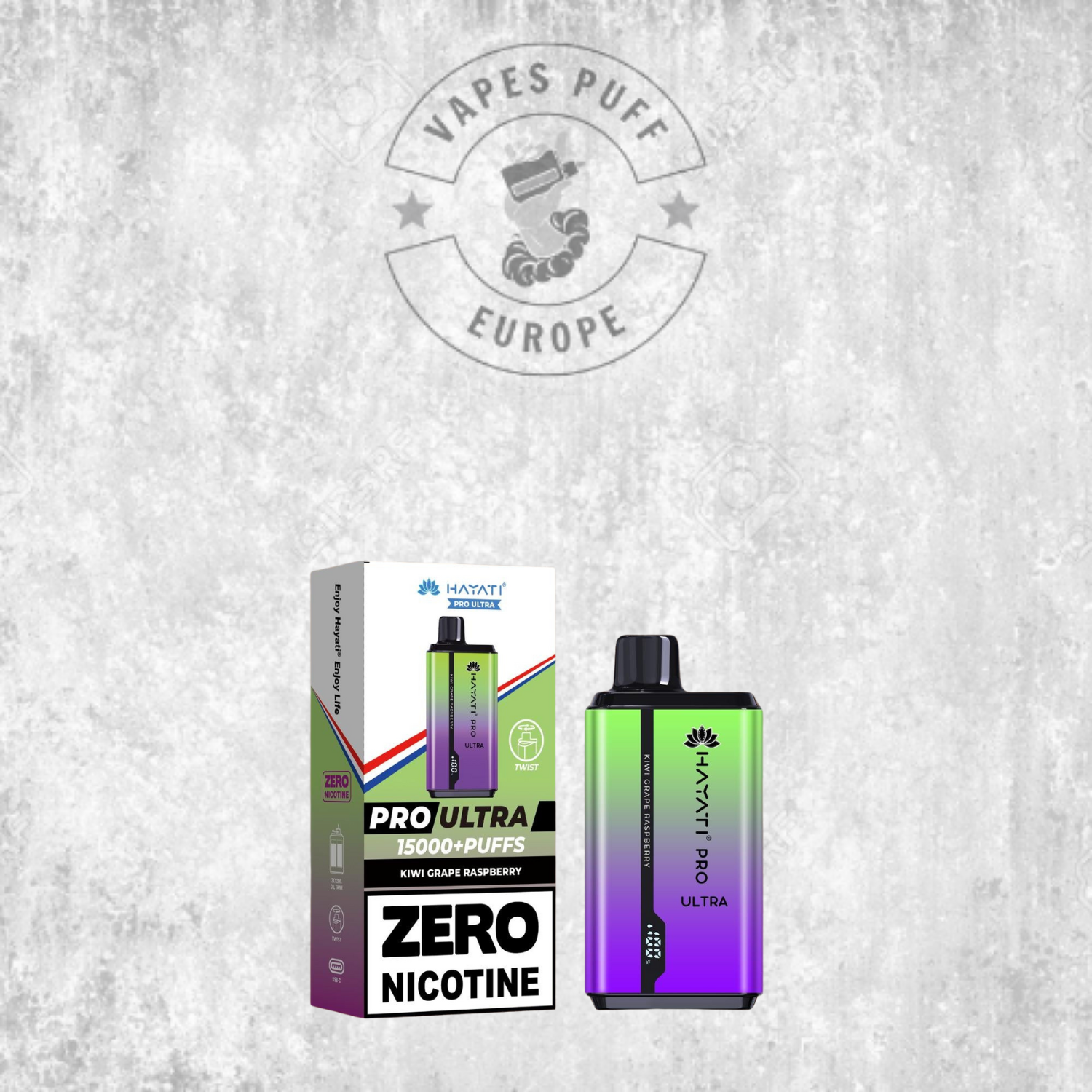 Hayati Pro Ultra 15K - Puff Jetable / Vape Disposable -  0% nicotine