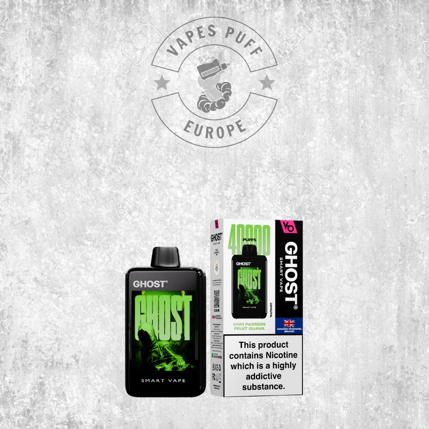 Ghost Smart Vape 40K - Puff Jetable / Vape Disposable 2% Nicotine
