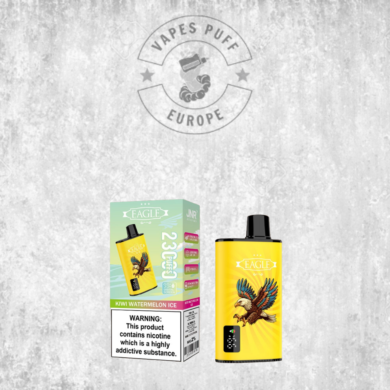 JNR - Eagle - 23000 Bouffées - 2% de nicotine - Puff Jetable / Vape Disposable