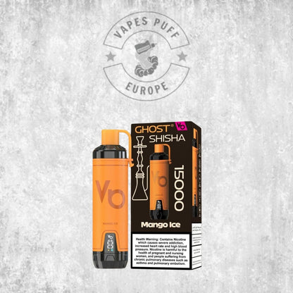 Puff Ghost Shisha 15K Mango Ice Cigarette électronique jetable 